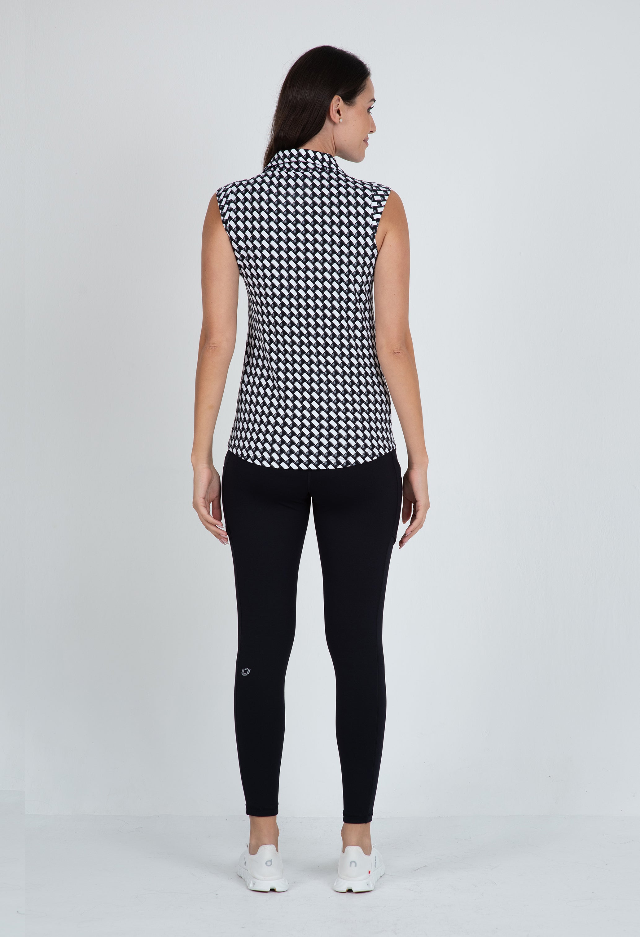 Brooke Print Sleeveless Polo ¨C 14875