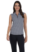 Brooke Print Sleeveless Polo ¨C 14875