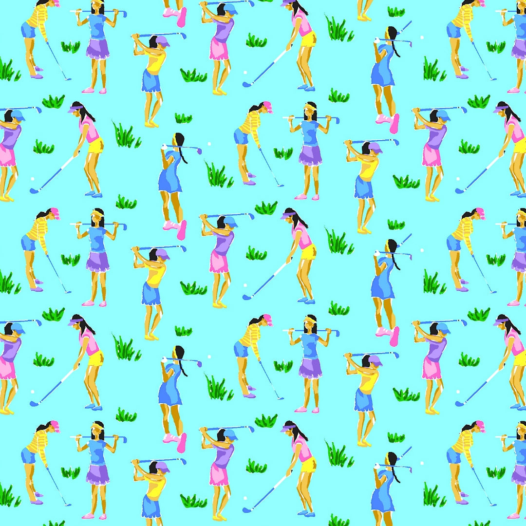 Girls Golf Print Sleeveless Polo ¨C 14764